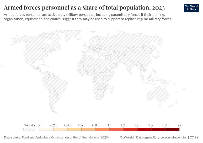 A thumbnail of the "Armed forces personnel as a share of total population" chart