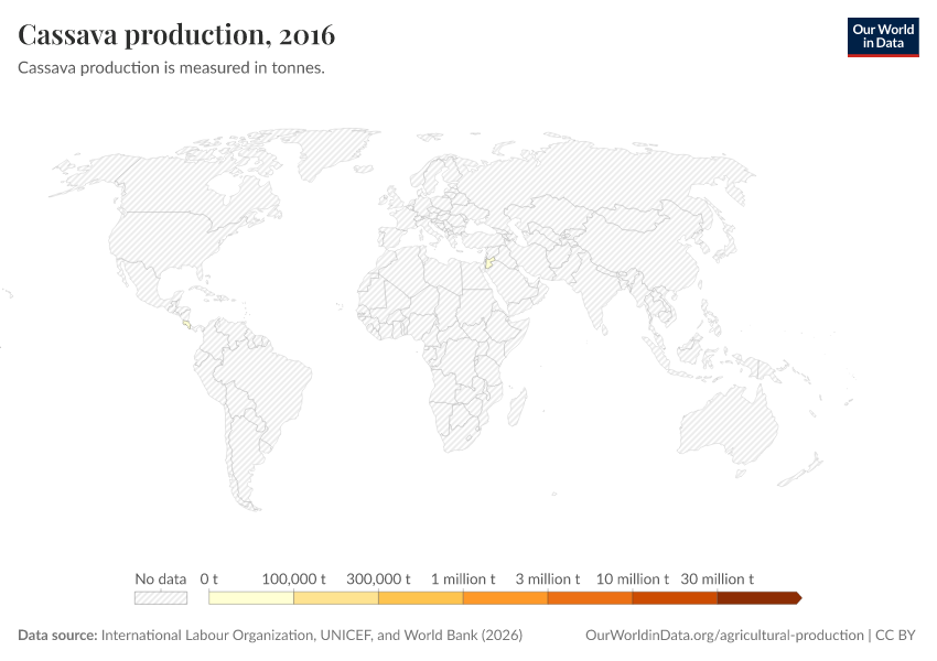 A thumbnail of the "Cassava production" chart