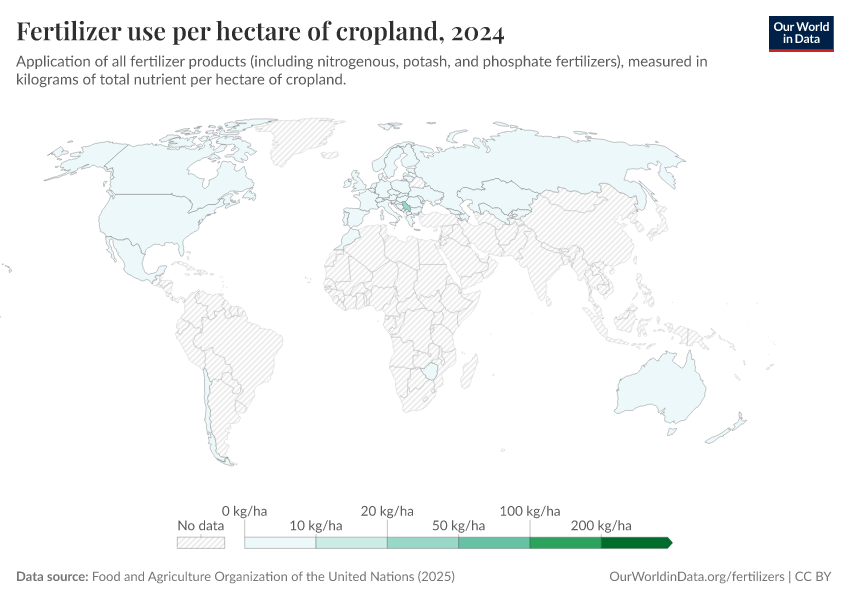 A thumbnail of the "Fertilizer use per hectare of cropland" chart