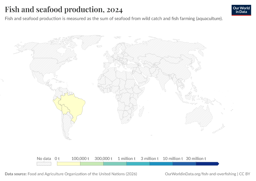 A thumbnail of the "Fish and seafood production" chart