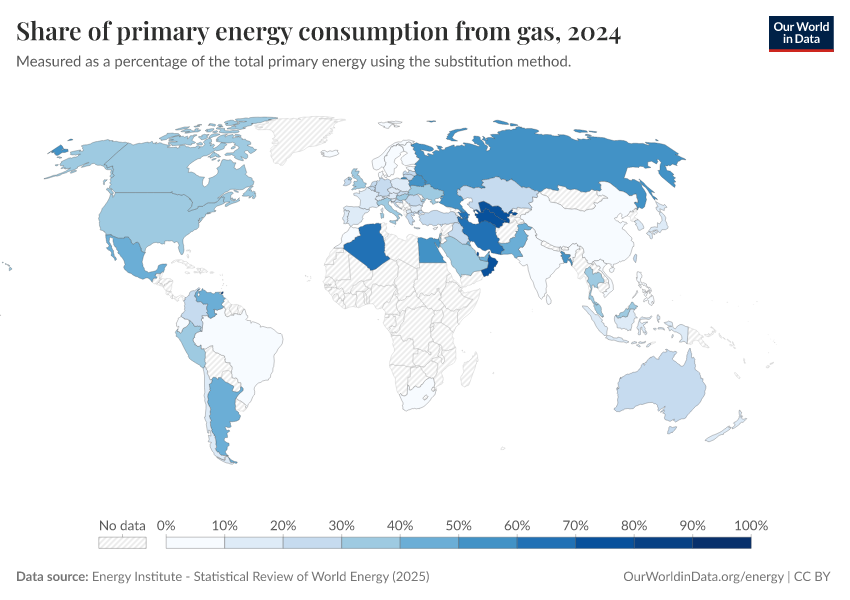 A thumbnail of the "Share of primary energy consumption from gas" chart