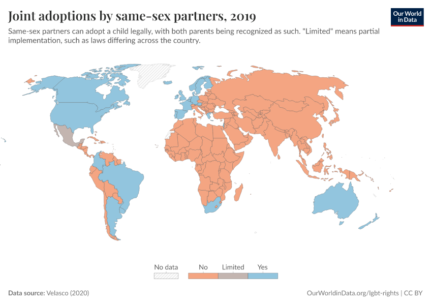 A thumbnail of the "Joint adoptions by same-sex partners" chart