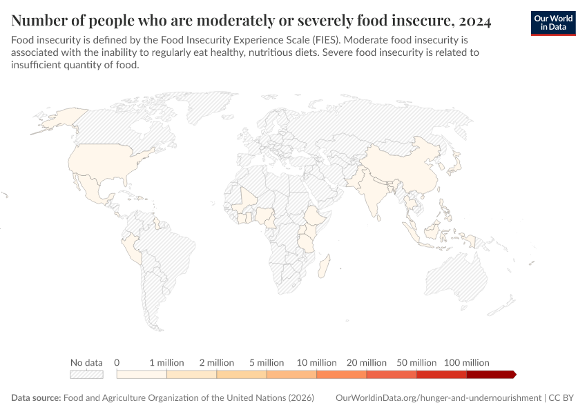 A thumbnail of the "Number of people who are moderately or severely food insecure" chart