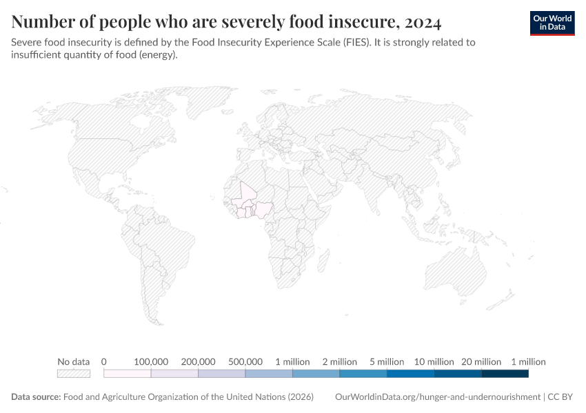 A thumbnail of the "Number of people who are severely food insecure" chart