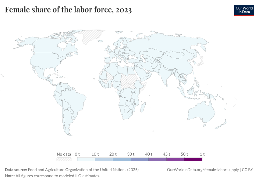 A thumbnail of the "Female share of the labor force" chart