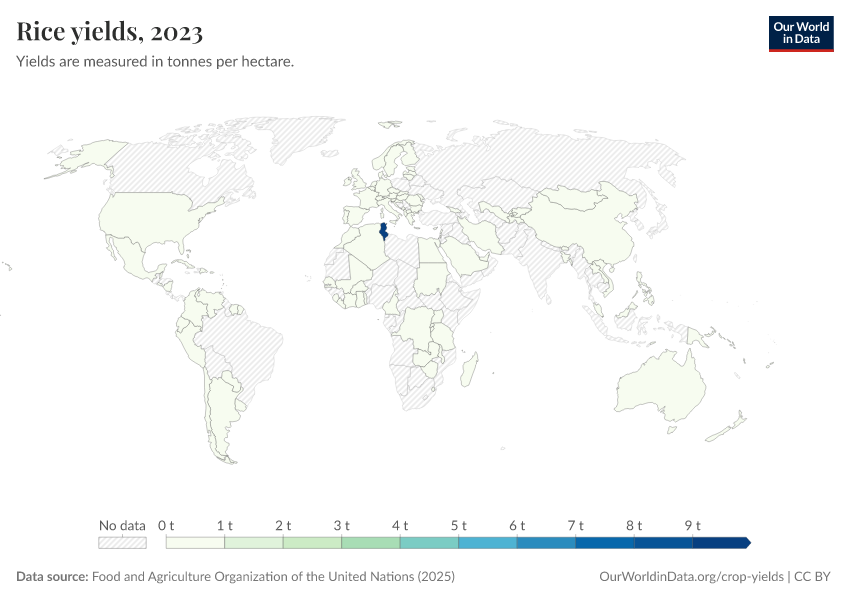A thumbnail of the "Rice yields" chart