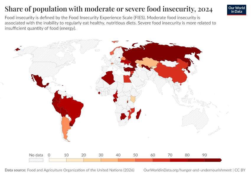 A thumbnail of the "Share of population with moderate or severe food insecurity" chart