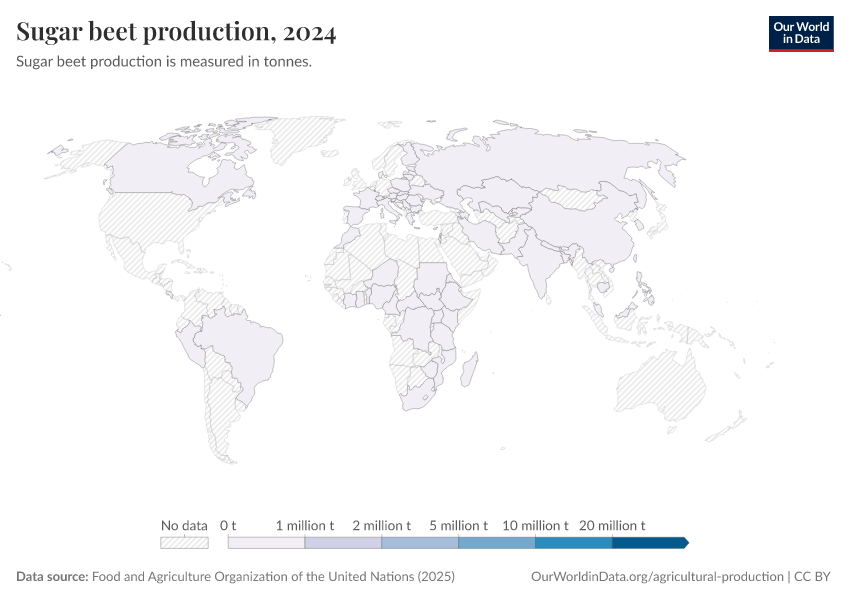 A thumbnail of the "Sugar beet production" chart