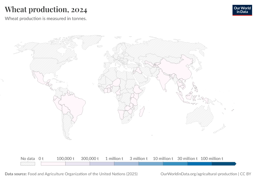A thumbnail of the "Wheat production" chart