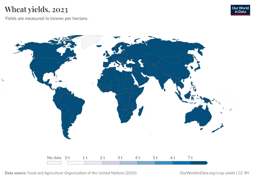 A thumbnail of the "Wheat yields" chart
